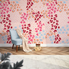 Dainty Doodles Full Wall Mural in Multicoloured