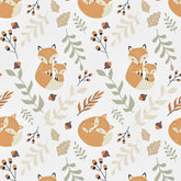 Forest Foxes Wallpaper in Warm Tones