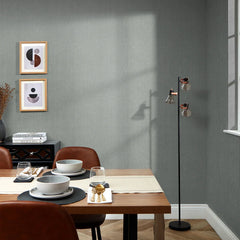 Textura Plain Glitter Textured Wallpaper in Grey