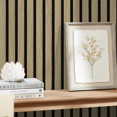 Contemporary Wood Slat Light Oak