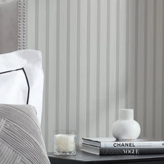 Contemporary Wood Slat Silvery Grey
