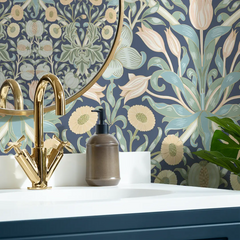 Pomegranate Grove Wallpaper in Navy