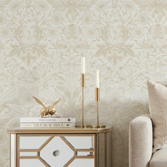 Pomegranate Grove Wallpaper in Soft Cream