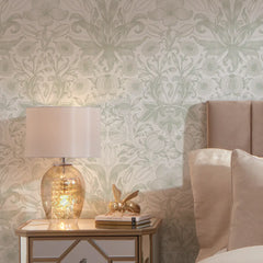 Pomegranate Grove Wallpaper in Soft Sage