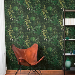 Indoor Oasis Wallpaper in Green