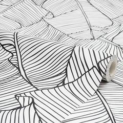 Banana Leaf Wallpaper in Mono