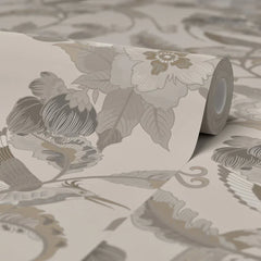 Beautiful Birds Wallpaper in Warm Neutrals