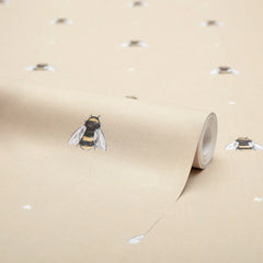 Bumble Bee Wallpaper in Natural