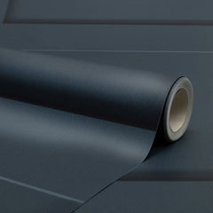 Contemporary Wood Panel Wallpaper in Navy Blue