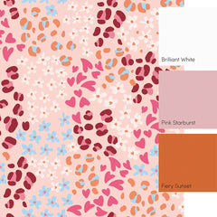 Dainty Doodles Full Wall Mural in Multicoloured
