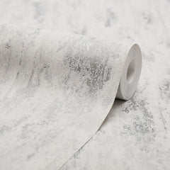 Manhattan Modern Wallpaper in Pale Grey & Silver