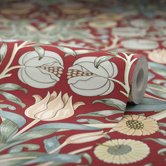 Pomegranate Grove Wallpaper in Rich Red