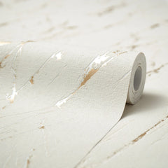 Sienna Wallpaper in Ivory and Gold