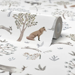 Woodland Dreams Wallpaper in Earthy Tones