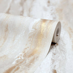 Zurich Metallic Wallpaper Cool Grey with Metallic Gold