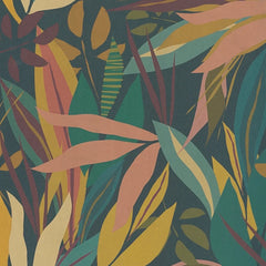 Tropical Canopy Wallpaper in Midnight Hues