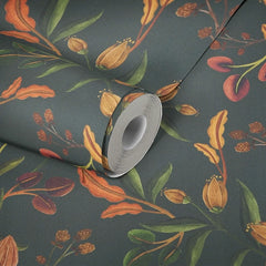 Meadow Muse Wallpaper in Charcoal