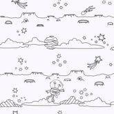 Wipe Clean Space Scene Wallpaper
