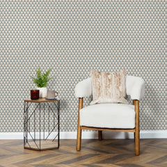 Abstract Chevrons Wallpaper in Cool Tones