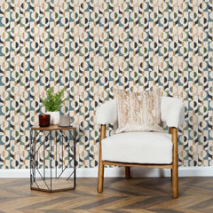 Abstract Circles Wallpaper in Cool Tones