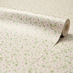 Apple Blossom Wallpaper in Soft Sage