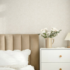 Brussels Lace Wallpaper in Cream