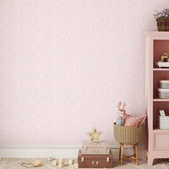 Brussels Lace Wallpaper in Pink