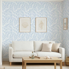 Coral Reef Wallpaper in Blue