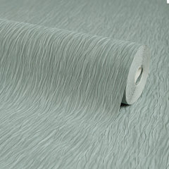Crushed Silk Wallpaper in Duck Egg