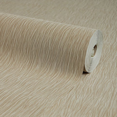 Crushed Silk Wallpaper in Latte