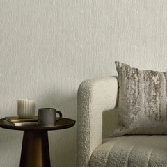 Crushed Silk Wallpaper in Off White