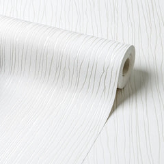 Elena Wallpaper in Ivory with Gold Metallic