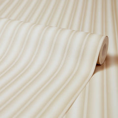 Fluted Panel Wallpaper in Cream