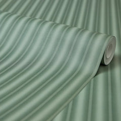 Fluted Panel Wallpaper in Sage Green