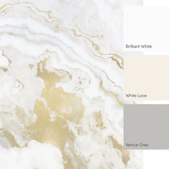 Golden Agate Marble Full Wall Mural in Natural with Gold Effect