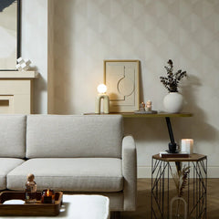 Hex Wallpaper in Ivory