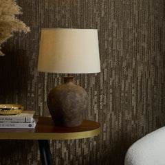 Haptic Metallic Wallpaper in Chocolate