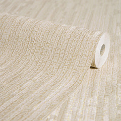 Haptic Metallic Wallpaper in Latte