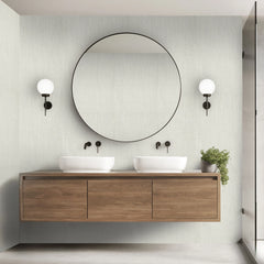 Haptic Metallic Wallpaper in White
