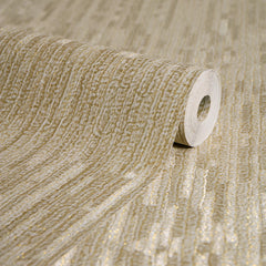 Haptic Metallic Wallpaper in Gold