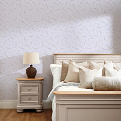 Lavender Cascade Wallpaper in Lilac