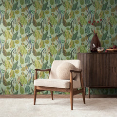 Nature's Embrace Wallpaper in Green