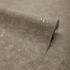 Malmo Wallpaper in Mocha with Gold Metallic