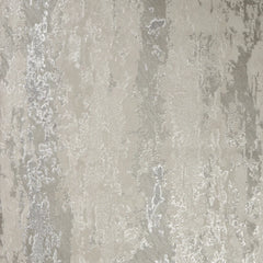 Nova Metallic Wallpaper in Warm Grey and Silver