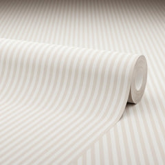 Pin Stripe Wallpaper in Stone