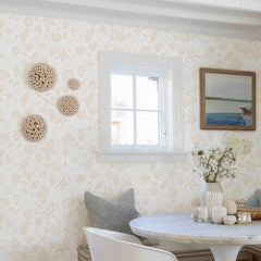 Seastars and Seashells Wallpaper in Ivory