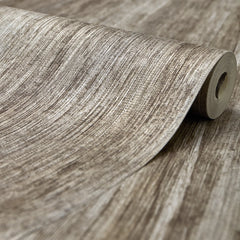 Subtle Ridges Wallpaper in Warm Grey