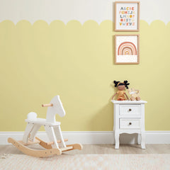 Boho Mermaid Full Wall Mural in Mustard