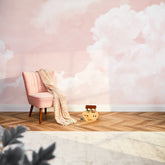 Early Light Full Wall Mural in Pink