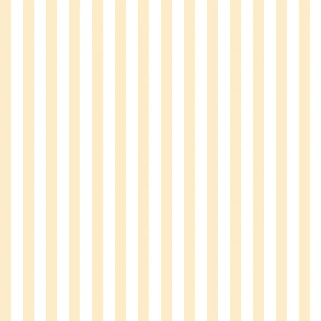 Classic Stripe Wallpaper in Lemon Yellow